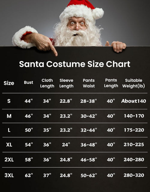 Load image into Gallery viewer, Men&#39;S Deluxe Santa Suit 11Pc. Christmas Ultra Velvet Adult Santa Claus Costume
