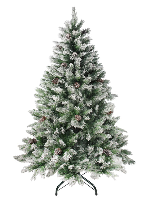 Load image into Gallery viewer, Medium Flocked Angel Pine Artificial Christmas Tree - 6&#39; - Unlit
