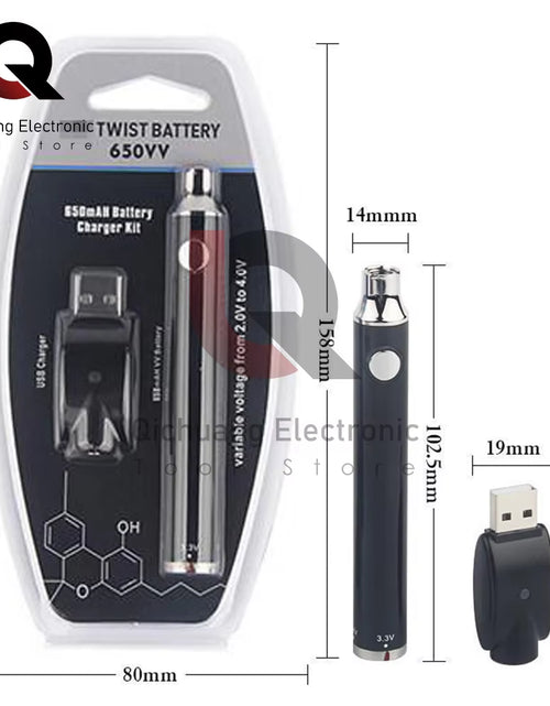 Load image into Gallery viewer, 1Pcs 650Mah 510 Thread Battery Pen Solder Iron Shaped Button Battery Set Heat Devices Adjustment Heating Kit Fittings
