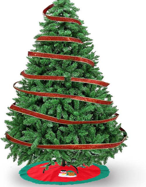 Load image into Gallery viewer, Christmas Tree - 6FT Christmas Trees with Christmas Tree Skirt and Ribbon for Christmas Decorations, Artificial Christmas Tree as for Indoor/Outdoor Holiday Decoration, Green, 5.9Ft
