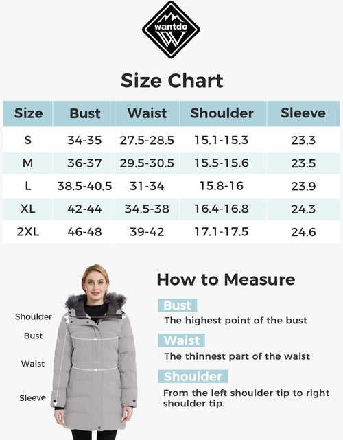 Load image into Gallery viewer, Women&#39;S Winter Jacket Warm Puffer Coat Insulated Winter Coat Black M
