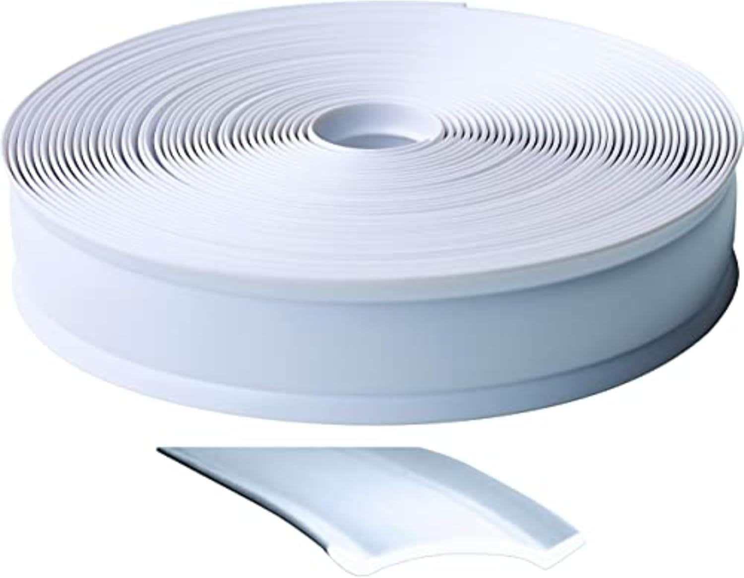 E561, Heavy Duty Vinyl Insert Trim, 1 Inch Wide, 50 Foot Roll, White