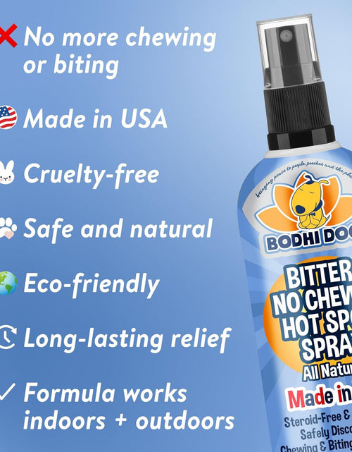 Load image into Gallery viewer, New Bitter 2 in 1 No Chew &amp; Hot Spot Spray | Natural Anti-Chew Remedy Better than Bitter Apple | Safe on Skin, Wounds and Most Surfaces | Made in USA (8 Fl Oz)
