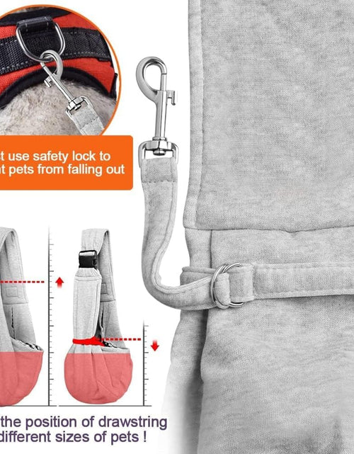 Load image into Gallery viewer, Dog Sling Carrier for Small Dogs Pet Slings with Extra Pocket Storage Sling with Storage Pocket
