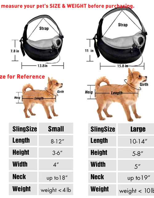 Load image into Gallery viewer, Oxford Dog Carrier Bag Outdoor Travel Single Shoulder Bag for Small Dogs Puppy Cats Pet Dog Backpack Dog Carrier
