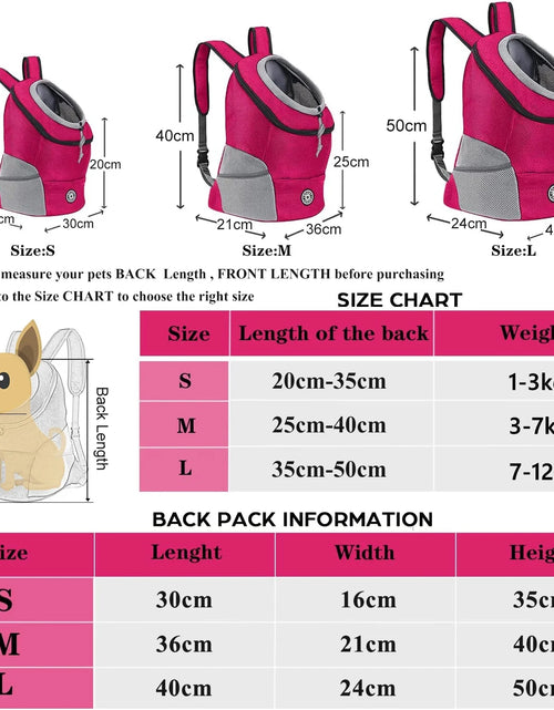 Load image into Gallery viewer, Pet Dog Carrier Bag Carrier for Dogs Backpack Portable Travel Breathable Dog Bag Outdoor Dog Carrier Bag Pet Carrying Supplies
