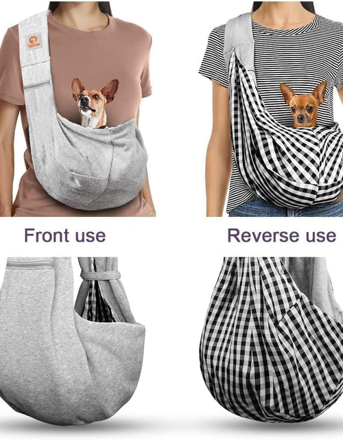 Load image into Gallery viewer, Dog Sling Carrier for Small Dogs Pet Slings with Extra Pocket Storage Sling with Storage Pocket
