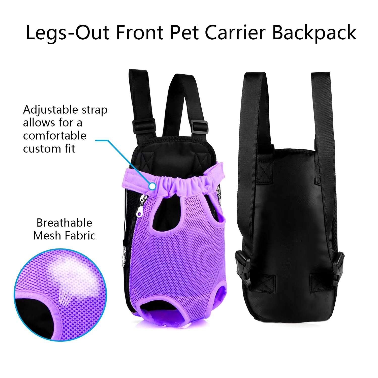 Pet Dog Carrier Backpack Mesh Dog Carriers Bag Breathable Portable Pet Dog Carrier Adjustable Mesh Dogs Strap Backpack