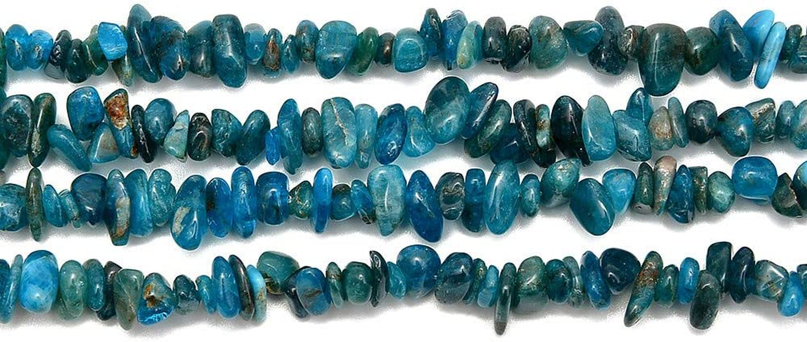 5-8Mm Natral Healing Gemstone Waist Bracelets Necklace Kit Irregular Stone DIY Crafts Design Jewelry Making 1 Strand per Bag Approxi 34 Inch (Blue Apatite Chips)