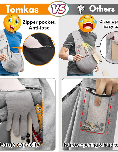 Load image into Gallery viewer, Dog Sling Carrier for Small Dogs Pet Slings with Extra Pocket Storage Sling with Storage Pocket
