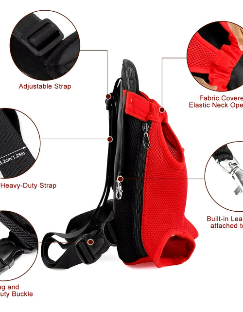 Load image into Gallery viewer, Pet Dog Carrier Backpack Mesh Dog Carriers Bag Breathable Portable Pet Dog Carrier Adjustable Mesh Dogs Strap Backpack
