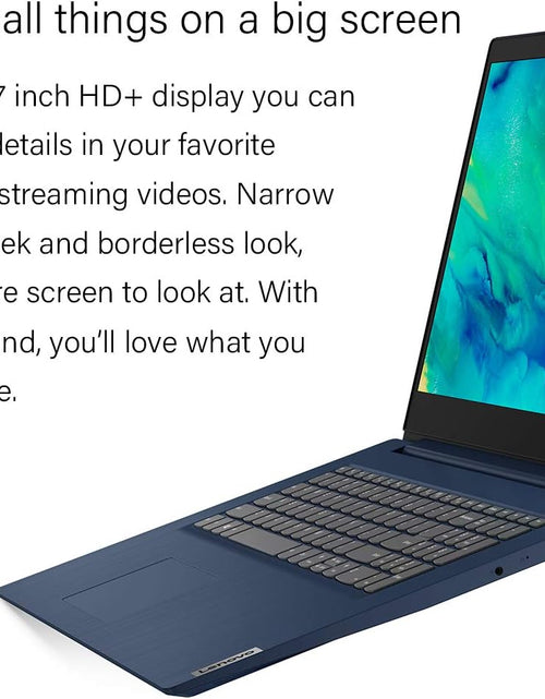 Load image into Gallery viewer, Newest Ideapad 3 Laptop, 17.3&quot; HD+ Screen, Intel Core I5-1035G1 Processor, 8GB RAM, 128GB SSD, HDMI, Wi-Fi, Bluetooth, Windows 11 Home, Blue
