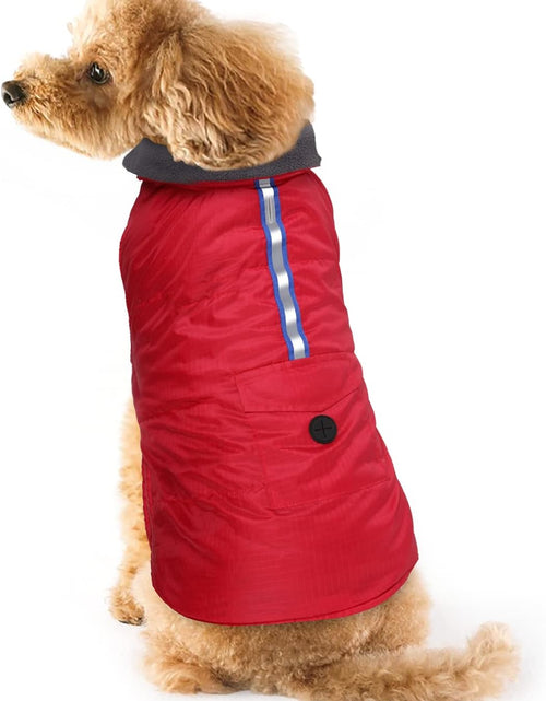 Load image into Gallery viewer, Dog Coats for Medium Dogs Jackets for Medium Dogs Pet Clothes for Medium Dog Cold Weather Coats Medium Dog Sweater Dog Apparel &amp; Accessories Dog Winter Coat Dog Snow Jacket (Red, Medium)
