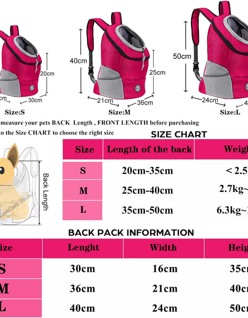 Load image into Gallery viewer, Pet Dog Carrier Bag Carrier for Dogs Backpack Out Double Shoulder Portable Travel Backpack Outdoor Dog Carrier Bag Travel Set
