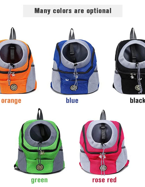 Load image into Gallery viewer, Pet Dog Carrier Bag Carrier for Dogs Backpack Portable Travel Breathable Dog Bag Outdoor Dog Carrier Bag Pet Carrying Supplies
