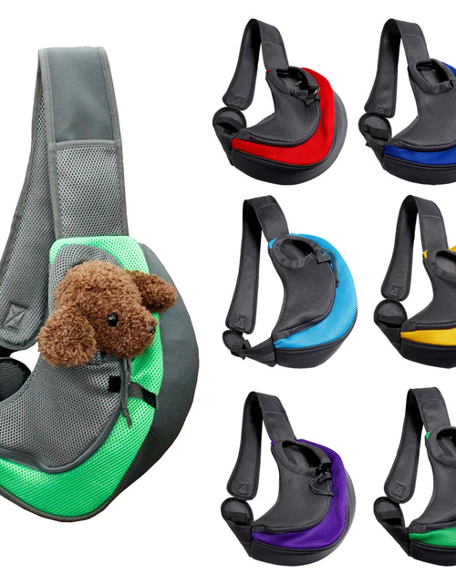 Load image into Gallery viewer, Oxford Dog Carrier Bag Outdoor Travel Single Shoulder Bag for Small Dogs Puppy Cats Pet Dog Backpack Dog Carrier
