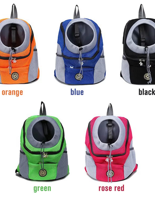 Load image into Gallery viewer, Pet Dog Carrier Bag Carrier for Dogs Backpack Out Double Shoulder Portable Travel Backpack Outdoor Dog Carrier Bag Travel Set
