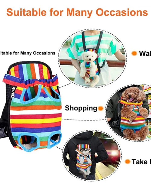 Load image into Gallery viewer, Pet Dog Carrier Backpack Mesh Dog Carriers Bag Outdoor Travel Backpack Breathable Portable Pet Dog Carrier for Dogs Cats
