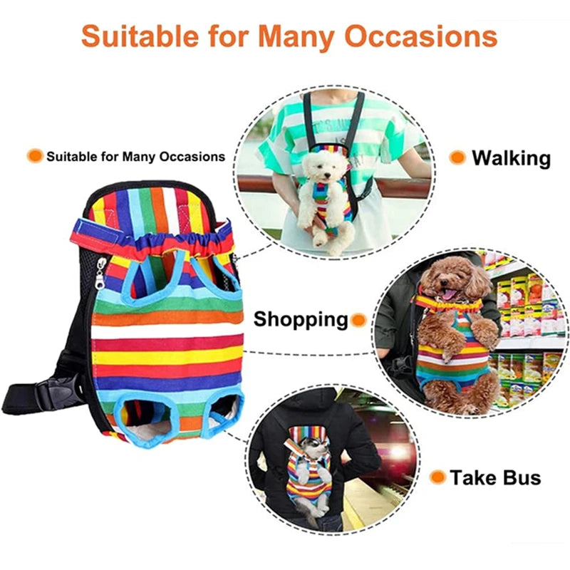 Pet Dog Carrier Backpack Mesh Dog Carriers Bag Outdoor Travel Backpack Breathable Portable Pet Dog Carrier for Dogs Cats