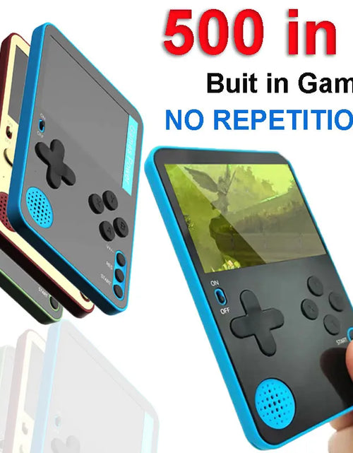 Load image into Gallery viewer, Handheld Game Console 500 Classic Games LCD Portable Retro Video Mini Game Console Rechargeable Great Gift for Kids and Adults
