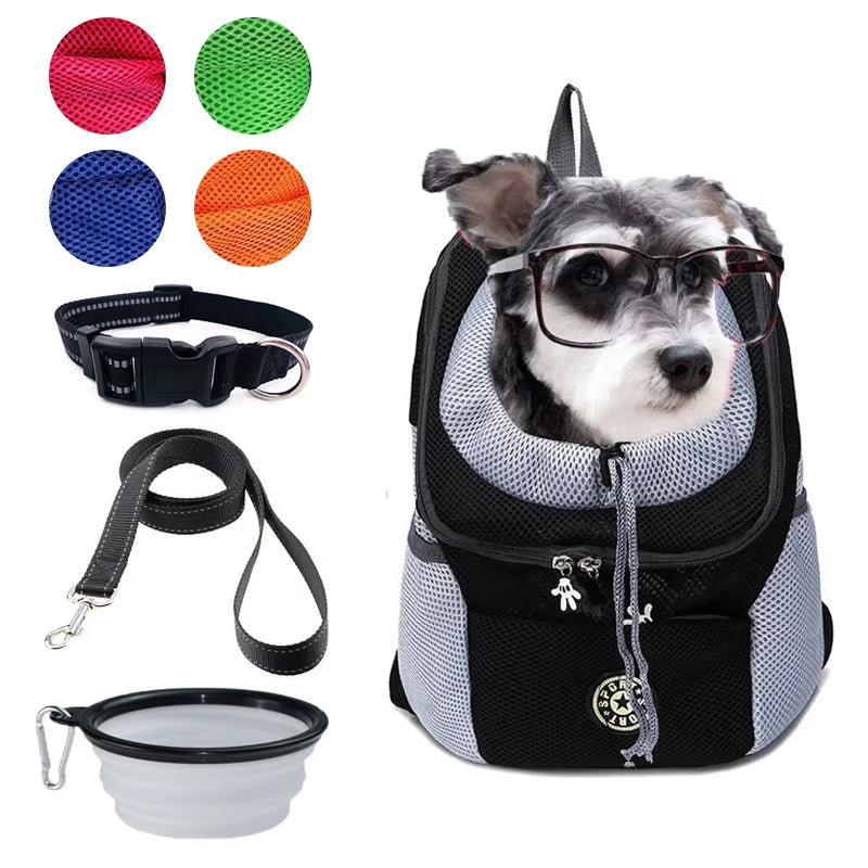 Pet Dog Carrier Bag Carrier for Dogs Backpack Out Double Shoulder Portable Travel Backpack Outdoor Dog Carrier Bag Travel Set