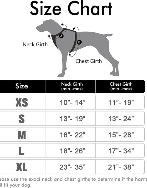 Load image into Gallery viewer, Dog Harness, No-Pull Pet Harness with 2 Leash Clips, Adjustable Soft Padded Dog Vest, Reflective Outdoor Pet Oxford Vest with Easy Control Handle for Large Dogs, Black
