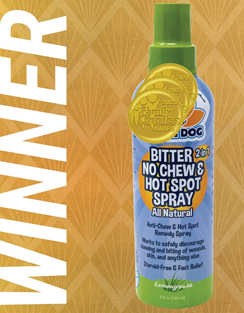 Load image into Gallery viewer, New Bitter 2 in 1 No Chew &amp; Hot Spot Spray | Natural Anti-Chew Remedy Better than Bitter Apple | Safe on Skin, Wounds and Most Surfaces | Made in USA (8 Fl Oz)
