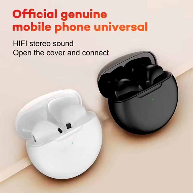 TWS Pro 6 Bluetooth Earphone Sports Wireless Headphones Stereo Headset Pro6 Earbuds with Microphone for Iphone Xiaomi