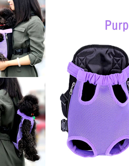 Load image into Gallery viewer, Pet Dog Carrier Backpack Mesh Dog Carriers Bag Breathable Portable Pet Dog Carrier Adjustable Mesh Dogs Strap Backpack
