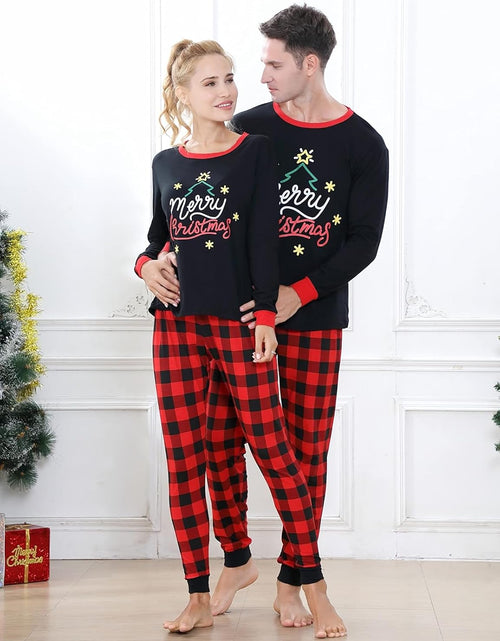 Load image into Gallery viewer, Christmas Pajamas Family Matching Sets for Unisex Women Men Kids Xmas Long Sleeves Sleepwear Pjs
