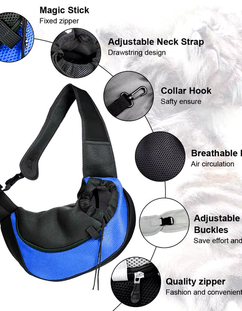 Load image into Gallery viewer, Oxford Dog Carrier Bag Outdoor Travel Single Shoulder Bag for Small Dogs Puppy Cats Pet Dog Backpack Dog Carrier
